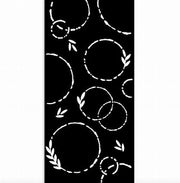 STAMPERIA STENCIL WELCOME HOME GARLANDS KSTDL76 12 X 25CM